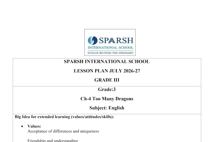 create best lesson plans and resume for you